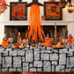 Wnink 4 Pack Stone Wall Tablecloths, Medieval Brick Stone Table Table Cover Decoration Plastic Tablecloth Stone Brick Tablecover