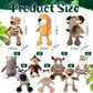 20 Pcs Safari Stuffed Animals 11.8'' Plush Jungle Wild Animals Cute Elephant Giraffe Lion Tiger Monkey Stuff Animals Soft Stuffe