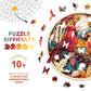 Wooden Puzzles for mature-themeds - Challenging Autumn Cardinal mature-themed Puzzle  Unique Animal Shaped Wooden Jigsaw Puzzles for mature-themeds  Creative Gifts Family Games 13.4 * 13.4in 290pcs