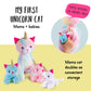 Stuffed Mommy Kitty Unicorn With 3 Kittens In Her Tummy | Plush Unicorn Cat | Unicorn Stuffed Animals | Stuffed Animal Family |