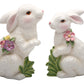 Stealstreet Ss-Cg-10280, 7.25 Inch Porcelain Painted White Bunny Figurines, Set Of 2