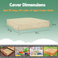 Dustyprote Sandbox Cover, 420D Heavy Duty Children'S Sandbox Protection, Sand Coxes For Kids Outdoor With Lid-72In, Square Sandb