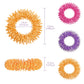 Blulu 30 Pieces Acupressure Rings Spiky Sensory Rings For Fingers Stress Relief Fidget Sensory Massager For Teens Adults (Pink,