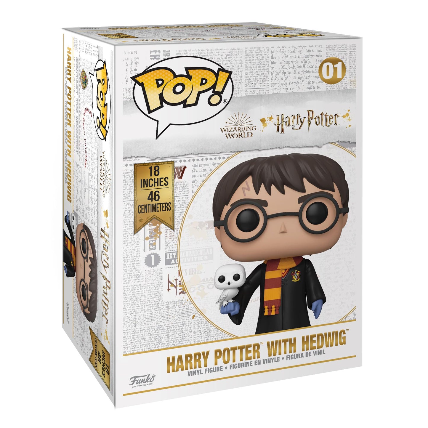 Funko Pop! Harry Potter with Hedwig 18 Inch Super Sized Vinyl Figure - Multicolor, Model 48054