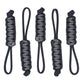 Bubbasgaragetv - Large Heavy Duty Paracord Zipper Pulls (Charcoal Grey)