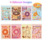24 Sheets Donut Make A Face Sticker Sheets For Kids Todders Activities, Make Your Own Stickers For Kids Birthday Party Favor Sup