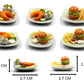 Mixed 10 Assorted Breakfast Set - Miniature Food, Tiny Food for Decoration Dollhouse, Doll House, Diorama (scale 1:24, 1/24)