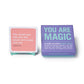 Knock Knock You Are Magic Inner-Truth Deck Affirmation Quote Cards Deck, 40 Affirmation Cards & Inspirational Gifts, 4.25 X 4.25-Inches