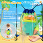 Rezucrey Beach Toys For Kids Toddlers, Sand Castle Toys With 4 Sand Bucket And Shovels, Mesh Bag & Molds, Ice Cream Travel Sandb