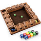 ropoda Shut The Box Game  Upgraded 12 Numbers Wooden Board Games for mature-themed and Kids  Shut The Box Dice Game -Addition Training  Fun for Family Game Night Vintage Style