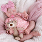 Aori Lifelike Reborn Baby Dolls Real Life Realistic Baby Dolls 20 '' Sleeping Newborn Baby Girl With Pink Clothes Set