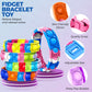 16 PCS Bracelets Glow in The Dark Pop it Fidget Toy  Rainbow Party Favors Wristband Set  Push Bubbles Sensory Pack Kids Ages 5 8 12 mature-themed Student Gift
