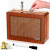 10000 Savings Challenge Box, 2025 New Wooden Money Saving Challenge Box, Cash Vault Wooden Savings Box 10000, Wooden Cash Saver