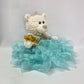 KINNEX COLLECTIONS SINCE 1997 20 Quince Anos Quinceanera Last Doll Teddy Bear with Dress (Centerpiece) ~ ARC16831-23R (Aqua)