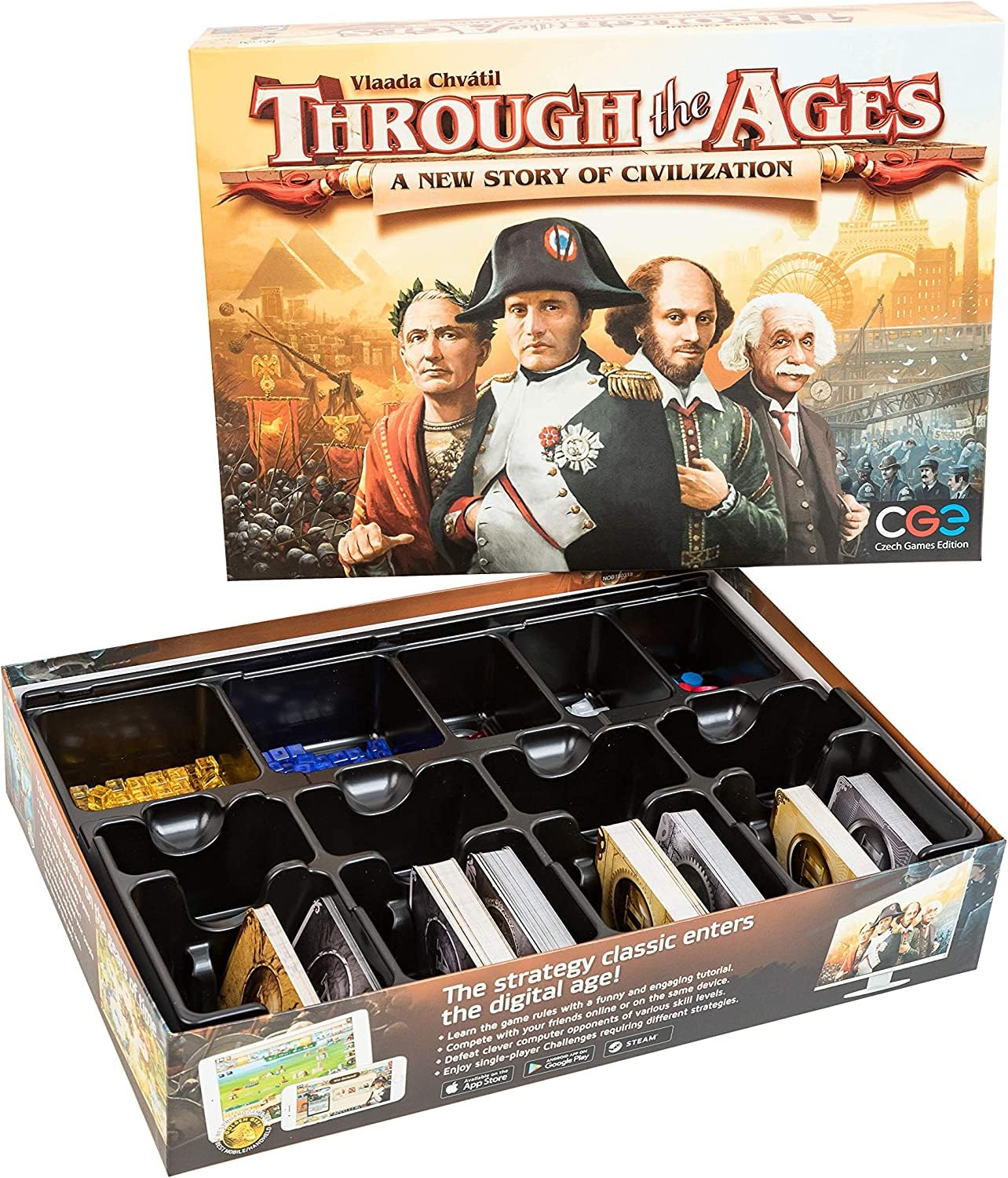Czech Games Through The Ages By Cge Edition, Strategy Board Game