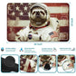 Rwutytiul Flag Sloth Card Playmat 24 X 14 Inch With Tube Bag, Card Gameplay Desk Mat With Zones For Commander Deck Mtg Rpg Ccg T