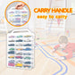 Yyds 48-Car Storage Case With Handle,Double Sided Storage Case For Toy Cars, Matchbox Cars,1:64 Scale Toy Model Cars,Toy Car Sto