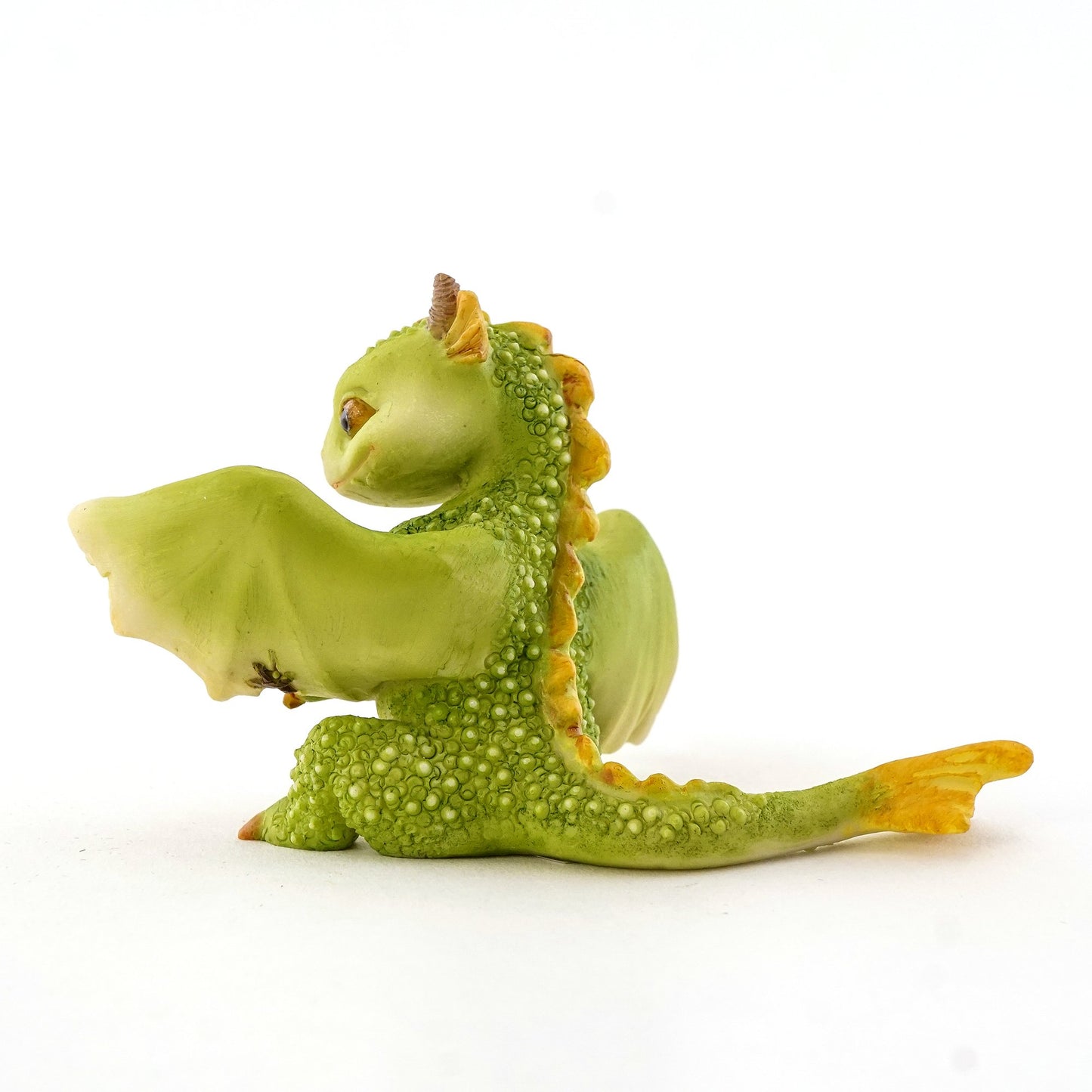 Top Collection Rex The Green Dragon - Mini Collectible Fantasy Figurine (Live To Fight Another Day)