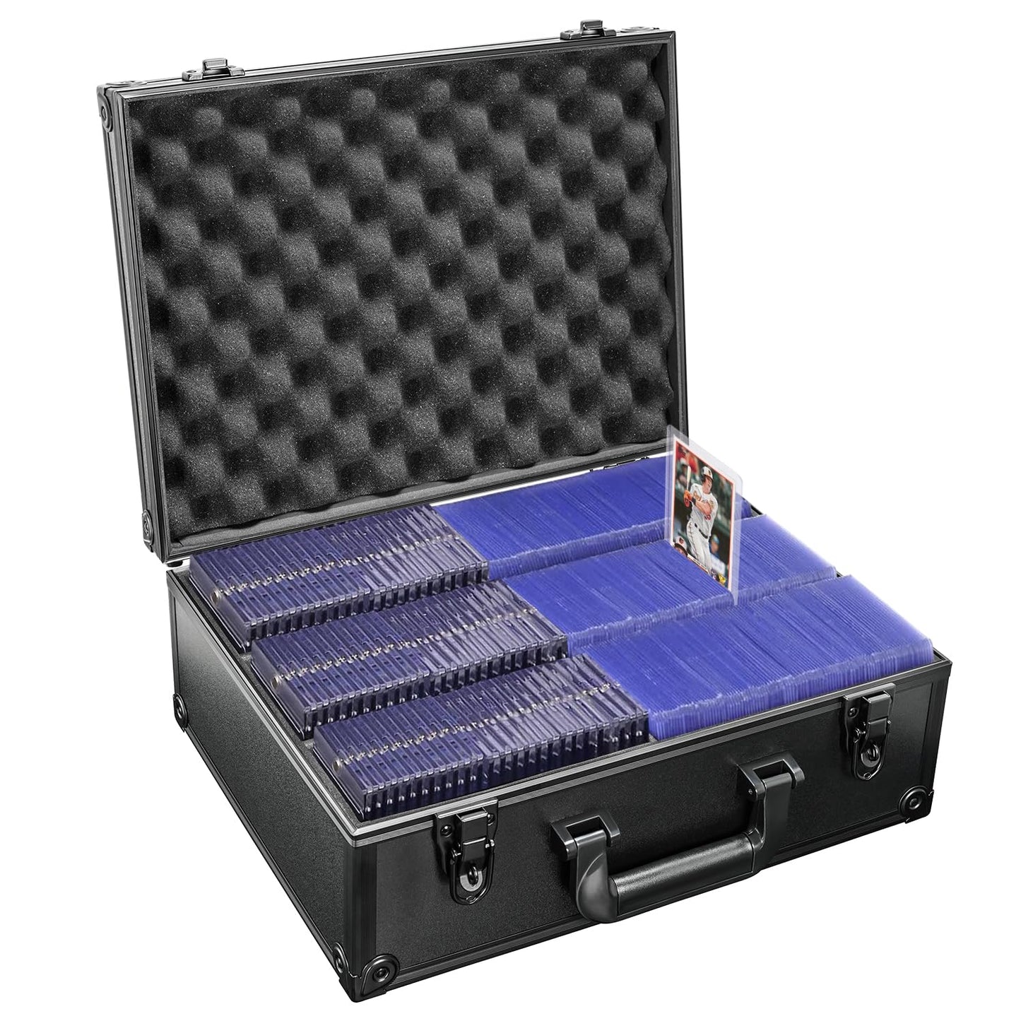 Hesplus Toploader Storage Box For 3'' X 4'' 35Pt Rigid Card, Top Loaders Card Holder Hard Case, Trading Card Storage Box For Spo