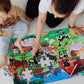 Jumbo Floor Puzzle For Kids,Farm Animals Jigsaw Large Puzzles,48 Piece Barn Puzzle For Toddler Ages 3-5,Children Learning Preschool Educational Toys,Birthday Gift For 4-8 Years Old Boy And Girl