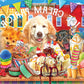 RoseArt - Color Palette - Ice Cream Parlor Pups - 1000 Piece Jigsaw Puzzle for Adults