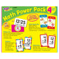 Trend Enterprises: Math Power Pack, 4 Flash Card Set Includes Math Splash War, Addition 0-12, Subtraction 0-12, Telling Time Flash Cards, Self-Checking Design, For Ages 3 And Up