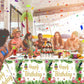 Dvaorc 4 Pack Hawaiian Luau Tablecloths Hawaii Disposable Plastic Table Covers Tropical Table Cloth Summer Beach Birthday Party
