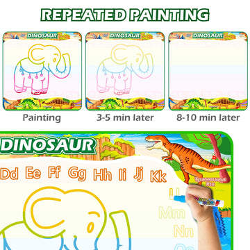 Jasonwell Aqua Water Doodle Mat 60x40 Inches Large Magic Drawing Doodling Mat Coloring Mat Educational Toys Christmas Birthday G