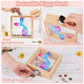 Piggy Bank for Kids, Wooden Money Coin Bank for Boys and Girls, Dinosaur Unicorn Piggy Banks with DIY Stickers for Birthday, Eas