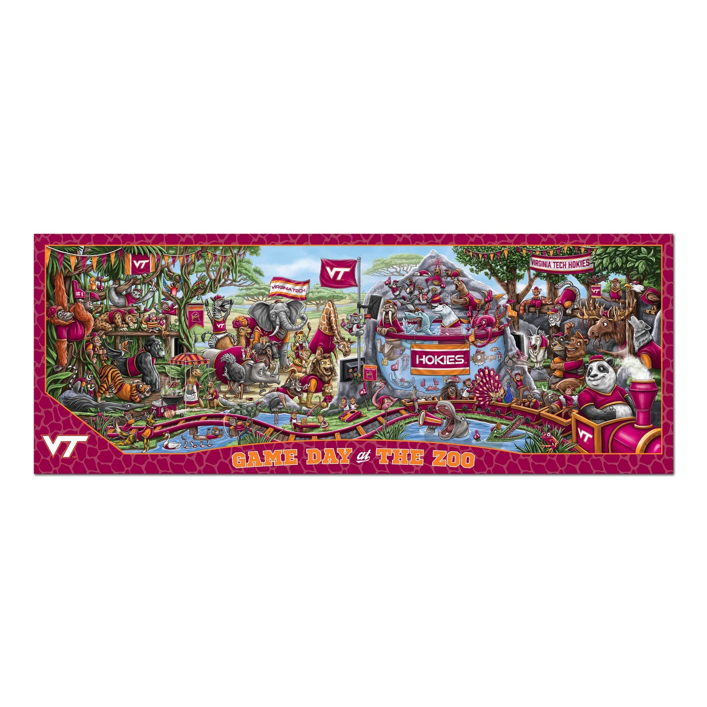 YouTheFan NCAA Virginia Tech Hokies Game Day at The Zoo 500pc Puzzle
