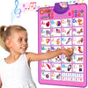 Just Smarty Interactive Alphabet Wall Chart | Talking ABCs & 123s Music Poster | Blue | 1 Count | Learning Toys for Toddlers 1-3