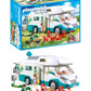 Playmobil Family Camper Vehicle Playset - Standard Size, Orange/Red, Model 70088, Plastic Material