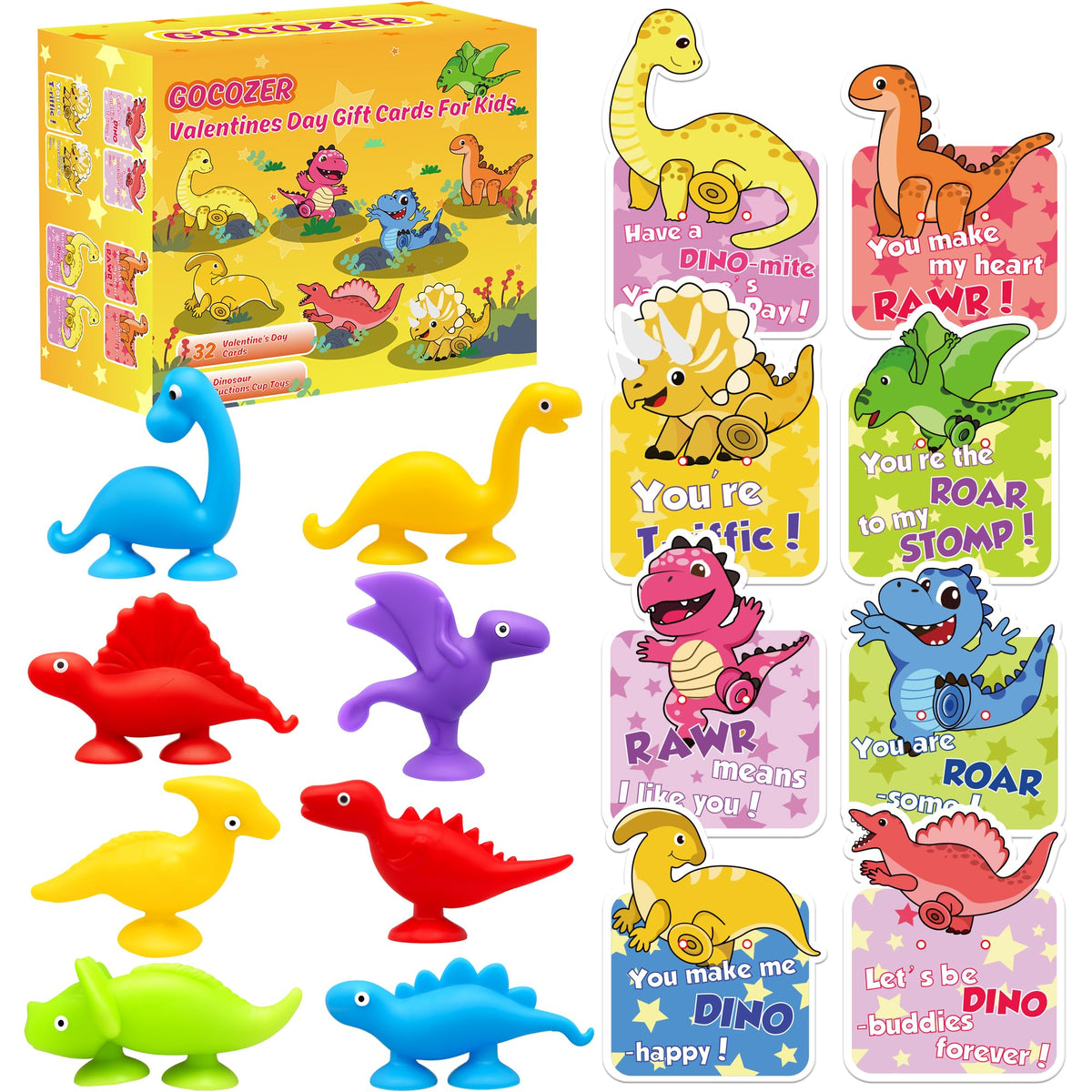Gocozer Vgfk31New1 Valentines Gift For Kids, Suction Toy Kids Sensory Toys Bath Toys For Age 48