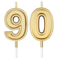 Frienda Birthday Candles Cake Numeral Candles Happy Birthday Cake Candles Topper Decoration for Birthday Wedding Anniversary Cel