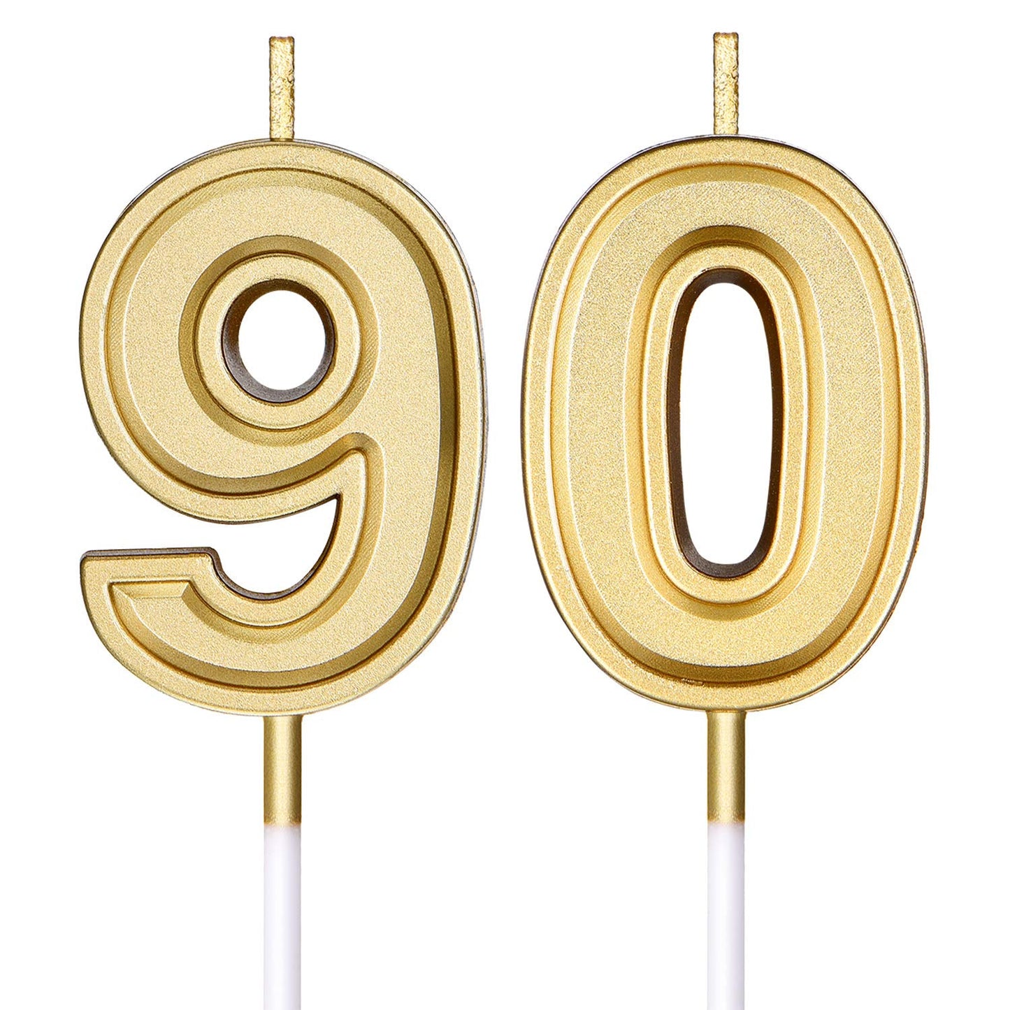 Frienda Birthday Candles Cake Numeral Candles Happy Birthday Cake Candles Topper Decoration for Birthday Wedding Anniversary Cel