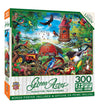 MasterPieces - 300 Piece Jigsaw Puzzle, Large EZ Grip Shapes, Quilt Country, Fun for Adults, Seniors, Family, Kids, Matte Finish