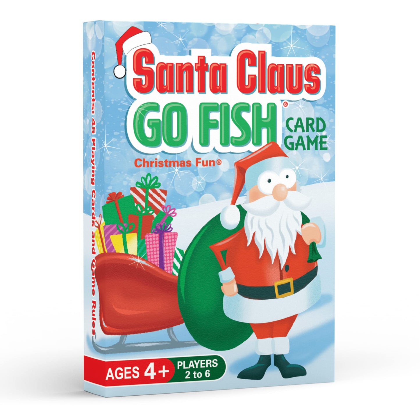 Santa Claus Go Fish – A Family Christmas Game For Kids Ages 4 & Up | Go Fish, Old Maid, And Slap Jack In One Deck (Holiday Stocking Stuffers, Gift For Boy Or Girl, Fun Family Board Game Night)