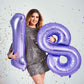 AIQINHU Purple Foil Number 8 Balloon, 40 Inch Giant Mylar for 8th Birthday Party Decorations