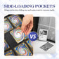 Trading Card Binder, 9 Side Loading Pocket Card Album Hold Up To 540 Cards, Zipper Binder For Cards Collection, Tcg Card Holder