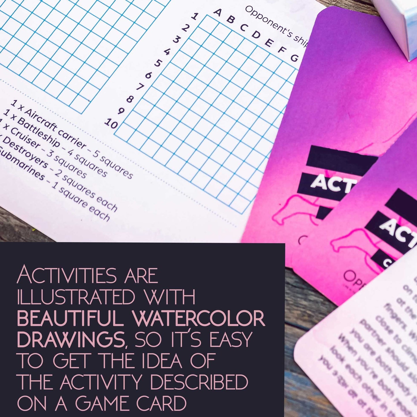OpenMity Love Battleship Game for Lesbian Couples - Small, Multicolor, Cardstock, Fun Date Night Idea