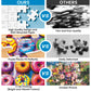 500 Pieces Puzzles For Adults-Colorful Donuts Puzzle For Adults Children Elderly-Recycled Paper Jigsaw Puzzle 500 Pieces-Glossy,