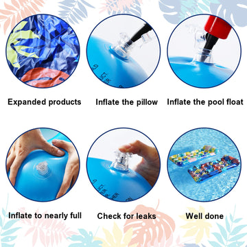 Pool Floats Raft - 2 Pack Oversized Pool Floats Lounge Adult Size, 71.65'' X 34.3'', Inflatable Pool Float With Headrest, Ultra-