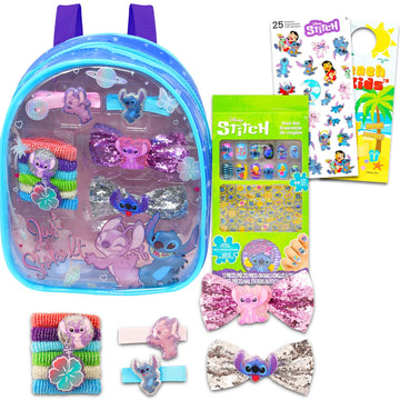 Stitch Cosmetic Set for Girls ~ Lilo and Stitch Dress Up Party Supplies with Stitch Makeup, Shoulder Bag, Stickers and More | St