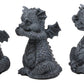 Ebros Whimsical Three Wise Dragon Hatchlings See Hear Speak No Evil Baby Dragons Collectible Figurine Miniature Set 3.5' Tall Each Dungeons And Dragons Medieval Renaissance Decor