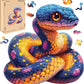 Wooden Puzzle For Adults, Snake Wooden Jigsaw Puzzles(10.8 * 11In-200Pcs), Medium,Unique Shape Adult Puzzles,Irregular Wood Puzz