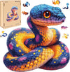 Wooden Puzzle for mature-themeds  Snake Wooden Jigsaw Puzzles(16.6 * 16.9in-500pcs)  Unique Shape Animal mature-themed Puzzles Irregular Wood Puzzles Best Gift for mature-themeds and Kids Family Game