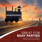 Havercamp Railroad Party Train Centerpiece | 1 Count | Great for Train Themed Events, Kids Birthday Party, Train Collectors Ga