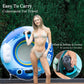 2-Pack Sunrio New Pool Floats enhanced River Tube with Mesh Bottom Backrest & Cup Holder Giant Floaties for mature-themeds Fashion Pool Floaties for Occupations & Recreation Pool Lounger(Blue-White)