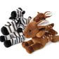 Hideekoog Stuffed Animal for Kids 12 inch Fawn Realistic Animal Plush Toy Lying Down Posture Animals Plush Deer for Boys Girls mature-themed Birthday Hug Teaching(L-Deer)