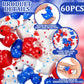 Arrowbash 60 Pieces Patriotic Mini Resin Ducks Small 4Th Of July Ducks Bulk Mini Resin Animals Red White And Blue Duck For Indep